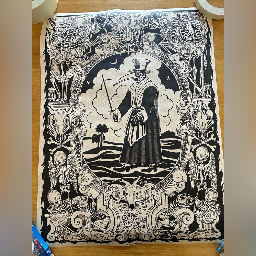 Mütter Museum plague doctor poster
